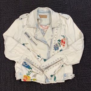 BLANKNYC FLORAL STUDDED JACKET.